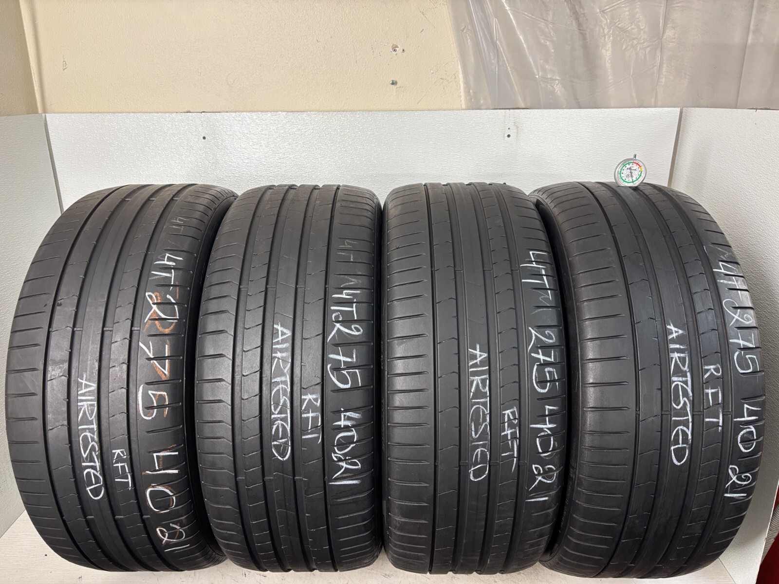 NO SHIPPING ONLY LOCAL PICK UP Set 4 Tires 275 40 21 Pirelli P Zero PZ4 Run Flat