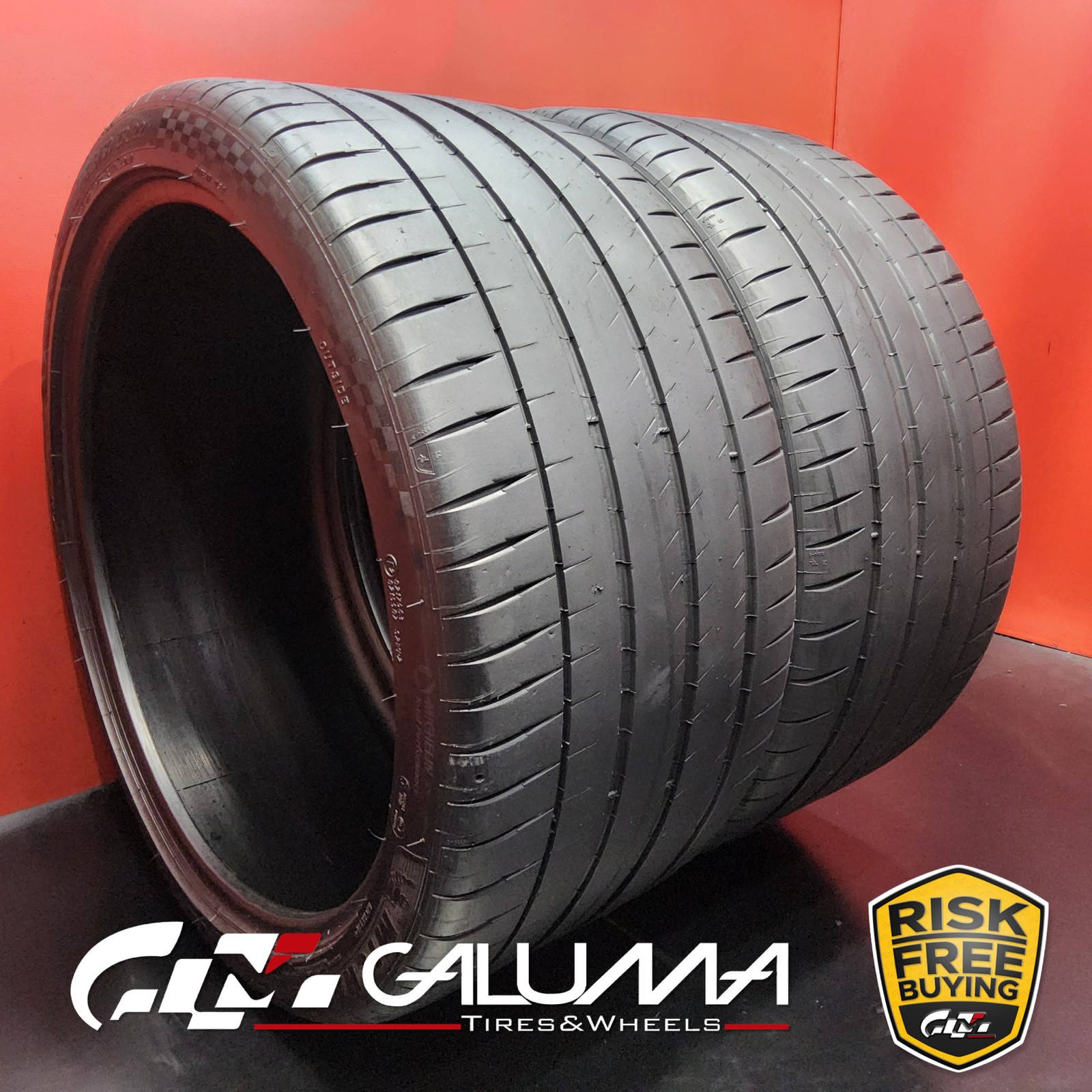Set of 2 Tires LikeNEW Michelin Pilot Sport 4S ★ XL 315/30ZR22 No Repairs #94102