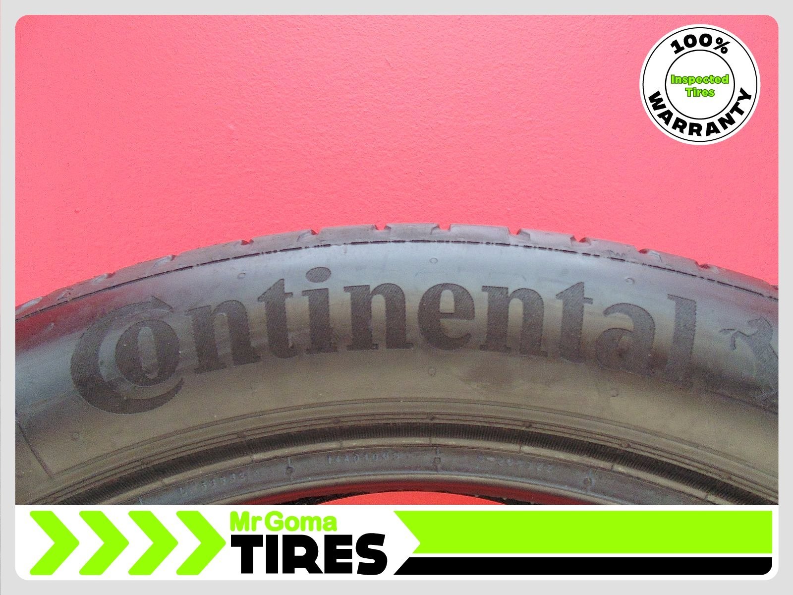 1 CONTINENTAL ECOCONTACT 6 Q MO MERCEDES XL 285/40R20 USED TIRE 7.3/32 TREAD