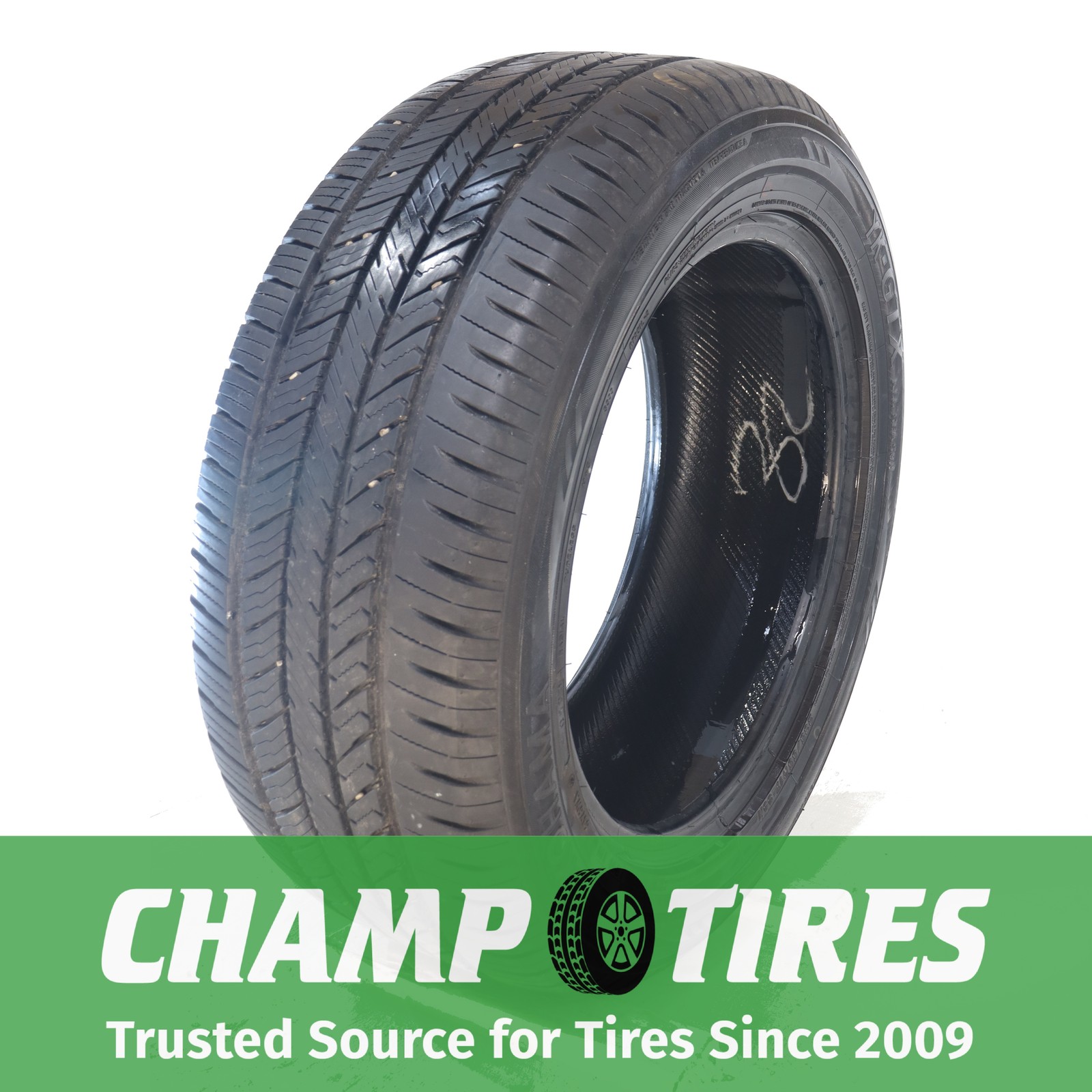 Set Of 4 P235/55R17 Yokohama YK-GTX All Season 99 H Used 9/32nds