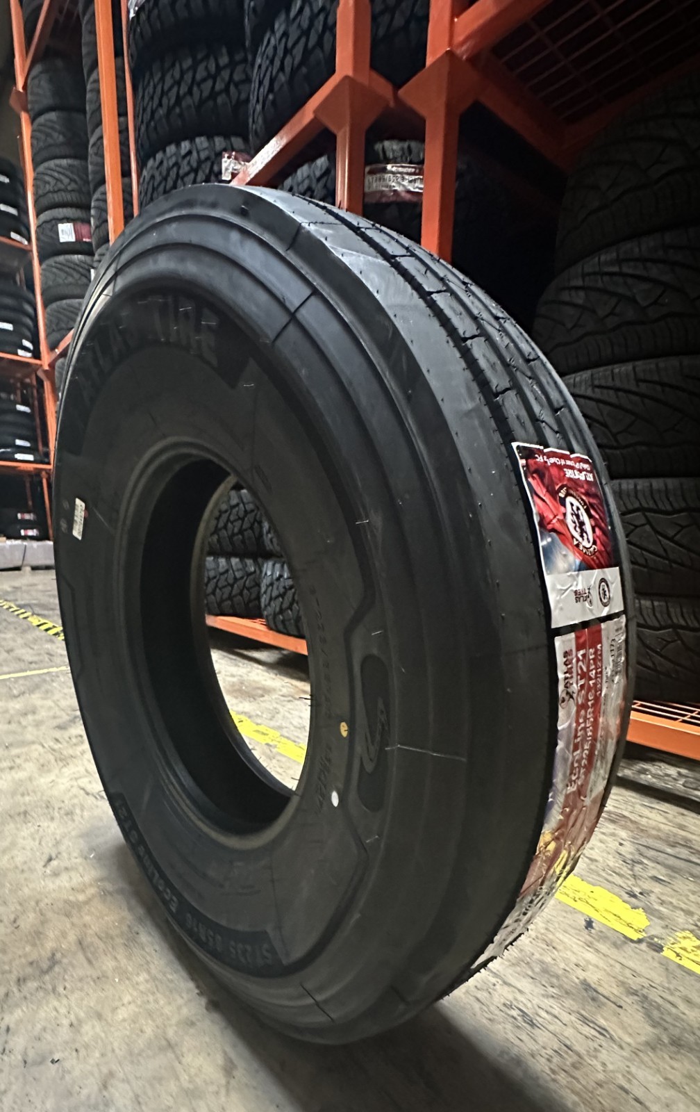2 NEW 235/80R16 Atlas EcoLine ST21 All Steel Trailer Tires 16 Ply 130/126M LRH