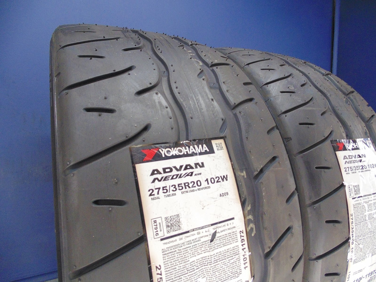 2 BRAND NEW 275/35R20 YOKOHAMA ADVAN NEOVA AD09 XL TIRES 102W 275/35/20 2753520