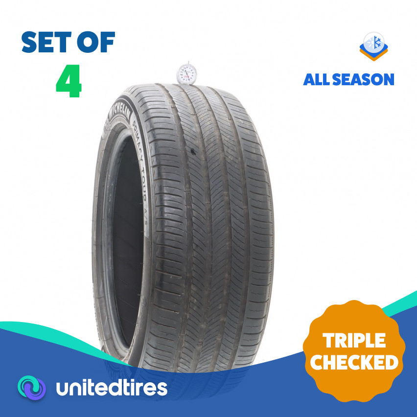 Set of (4) Used 265/50R20 Michelin Primacy Tour A/S GOE 111W – 6-7/32
