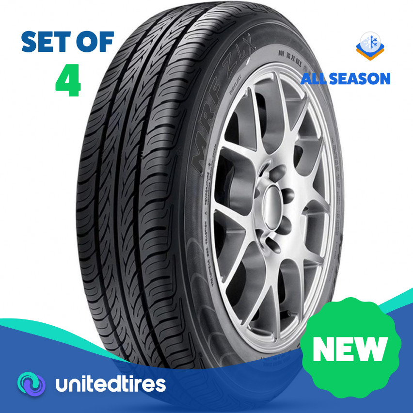 Set of (4) New 145/80R13 MRF ZLX 75T