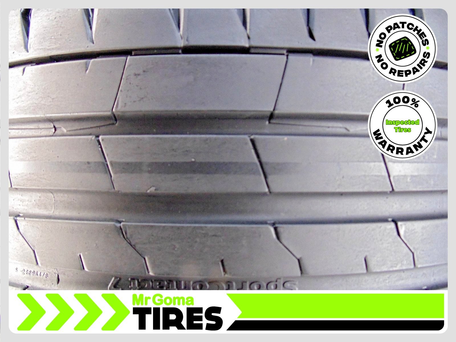 1 CONTINENTAL SPORTCONTACT 7 215/40R18 USED TIRE 7.3/32 TREAD NO PATCH 2154018