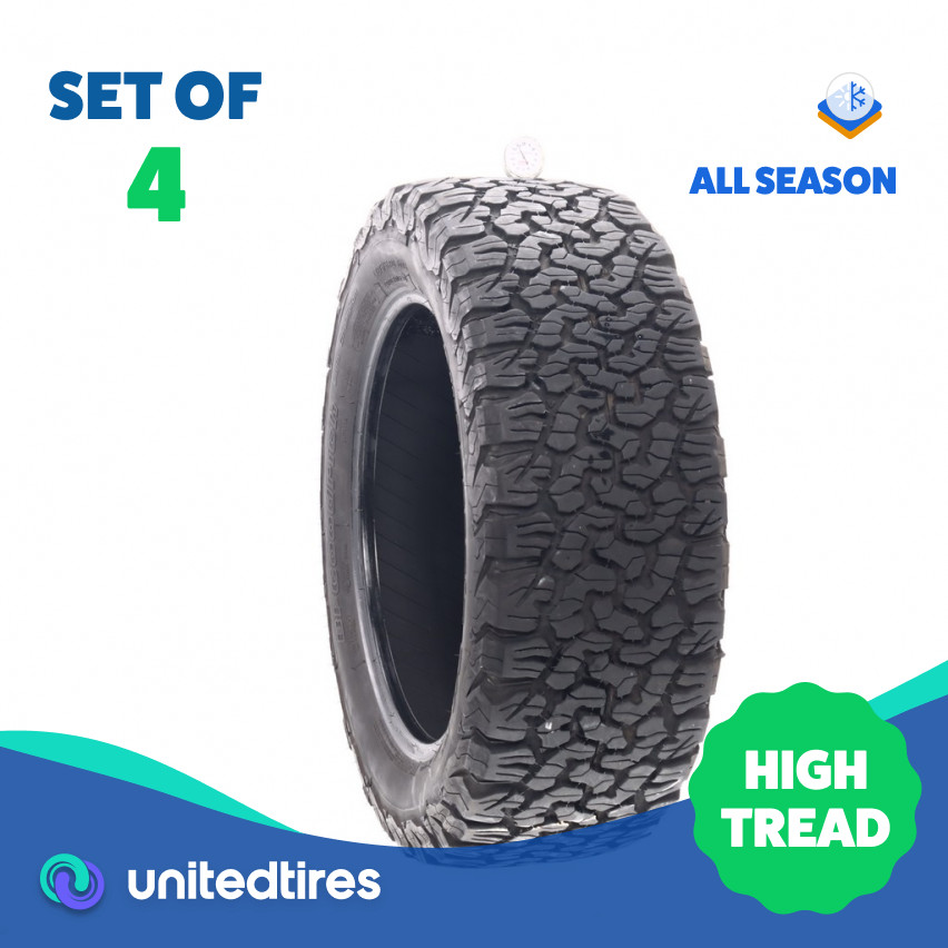 Set of (4) Used LT 275/55R20 BFGoodrich All-Terrain T/A KO2 – 12.5-13/32