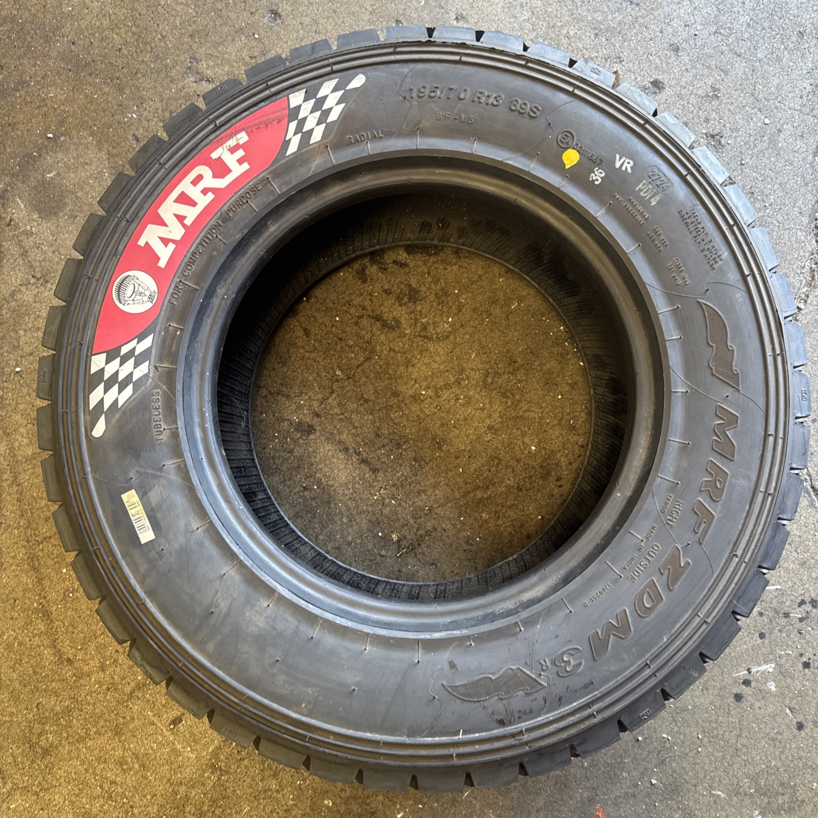 1New 195/70R13 MRF ZDM3 r 89S Motorsport tyres