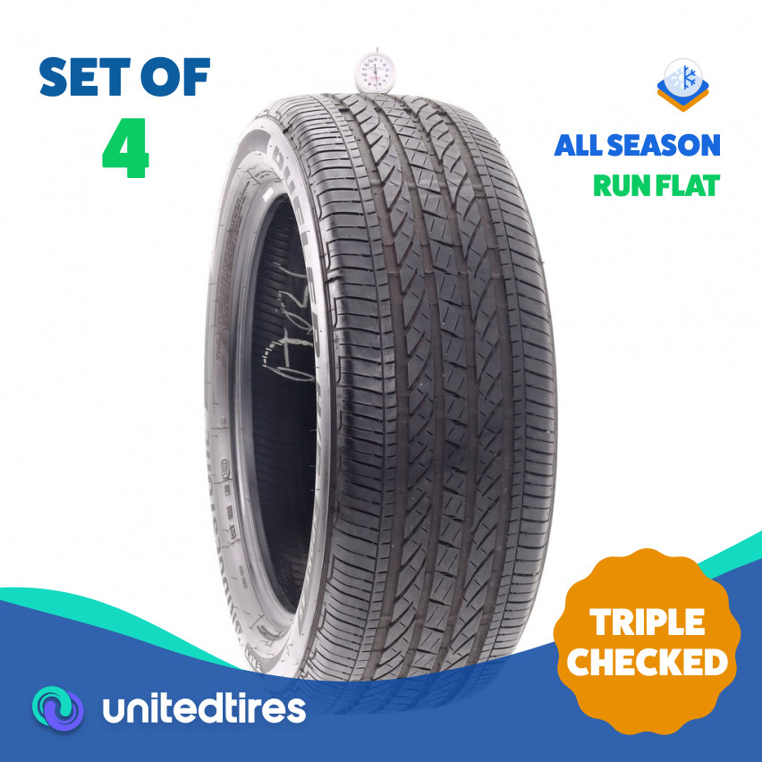 Set of (4) Used 245/50R19 Bridgestone Dueler H/P Sport AS RFT 105H – 6.5-8/32