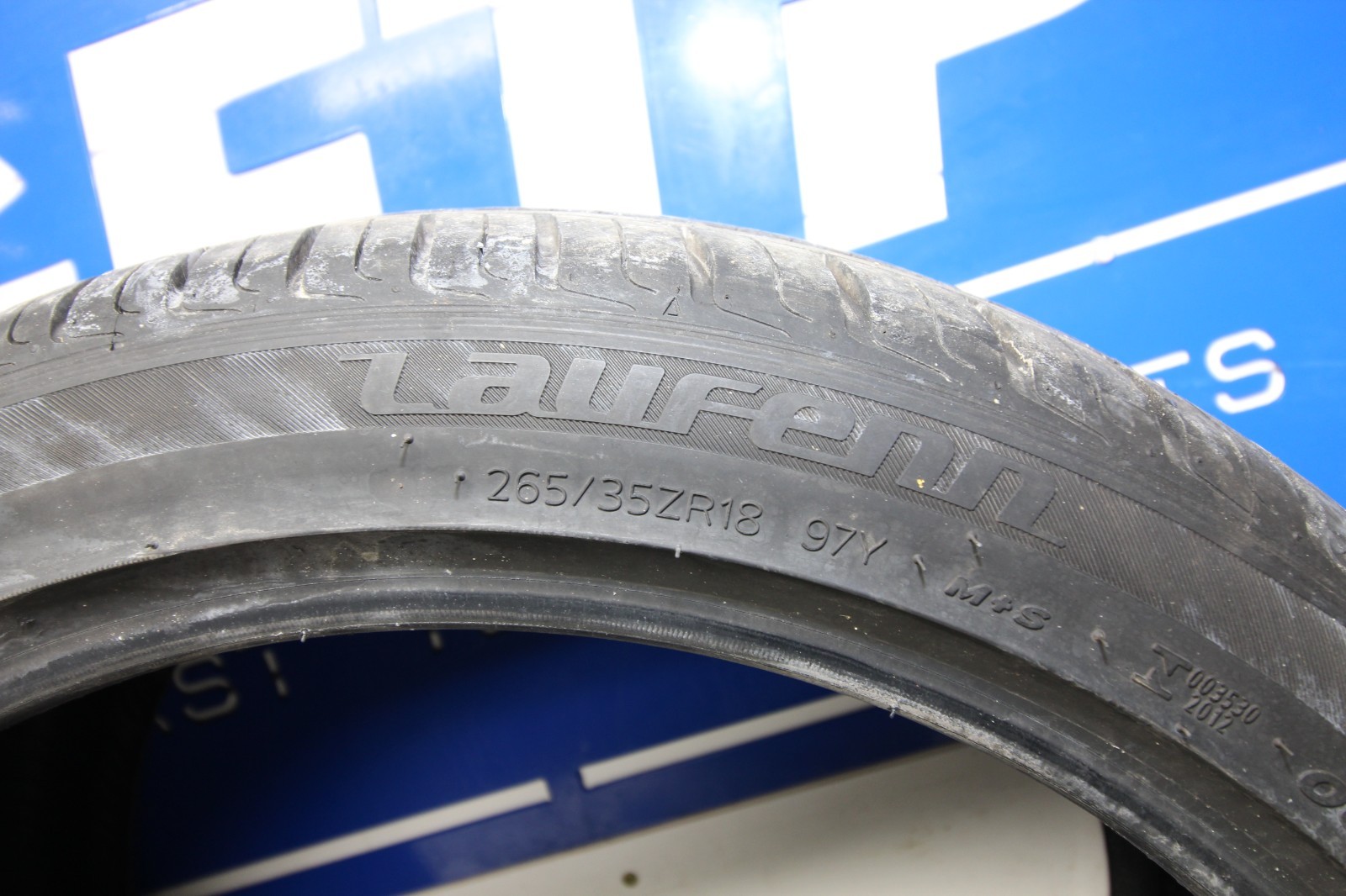 *Used* Laufenn S Fit AS Tire 265/35ZR18 DOT 0124 8/32nd Tread