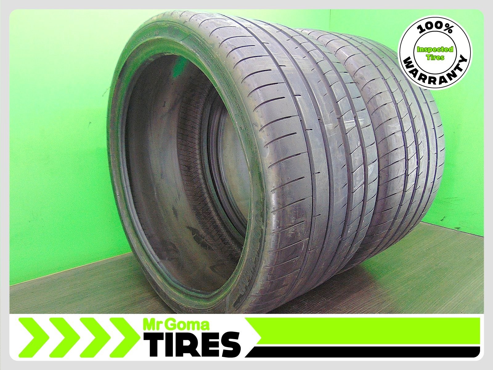 2 305/30R21 TIRES GOODYEAR EAGLE F1 ASYMMETRIC 3 NAO XL 6.9/32 TREAD AUDI OEM