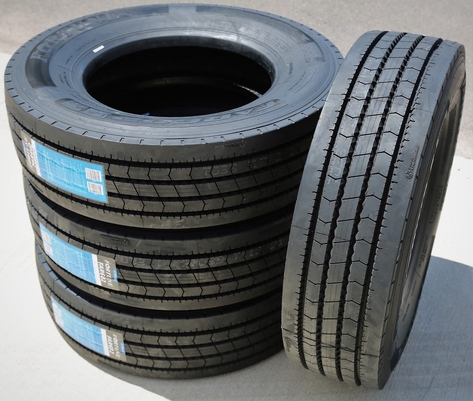 2 Tires 255/70R22.5 Fortune FAR602 All Position Commercial Load H 16 Ply