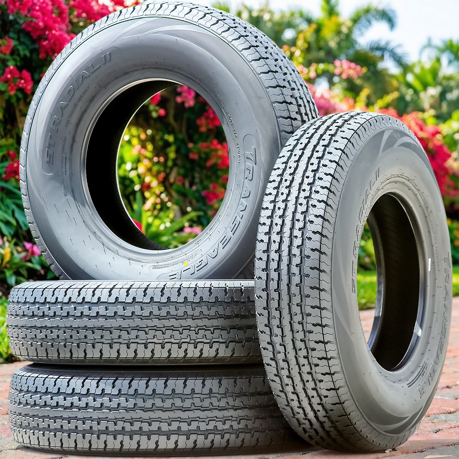 2 Tires Transeagle ST Radial II ST 235/80R16 Load F 12 Ply Heavy Duty Trailer