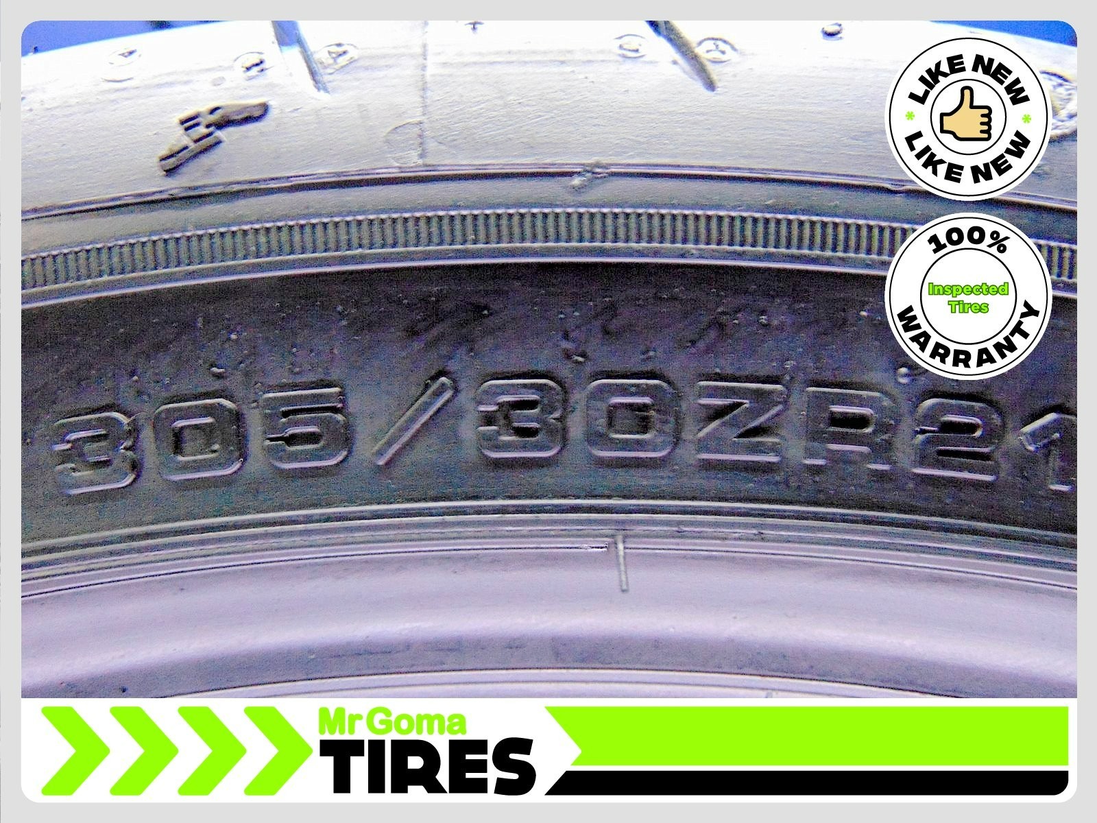 1 GOODYEAR EAGLE F1 ASYMMETRIC 3 NA0 XL 305/30ZR21 USED TIRE 79% LIFE 3053021