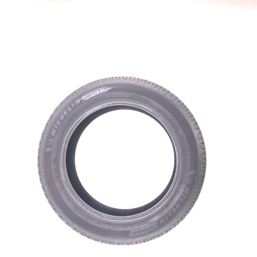 Set of (4) Used 215/55R17 Michelin Defender 2 94H – 9.5-10.5/32