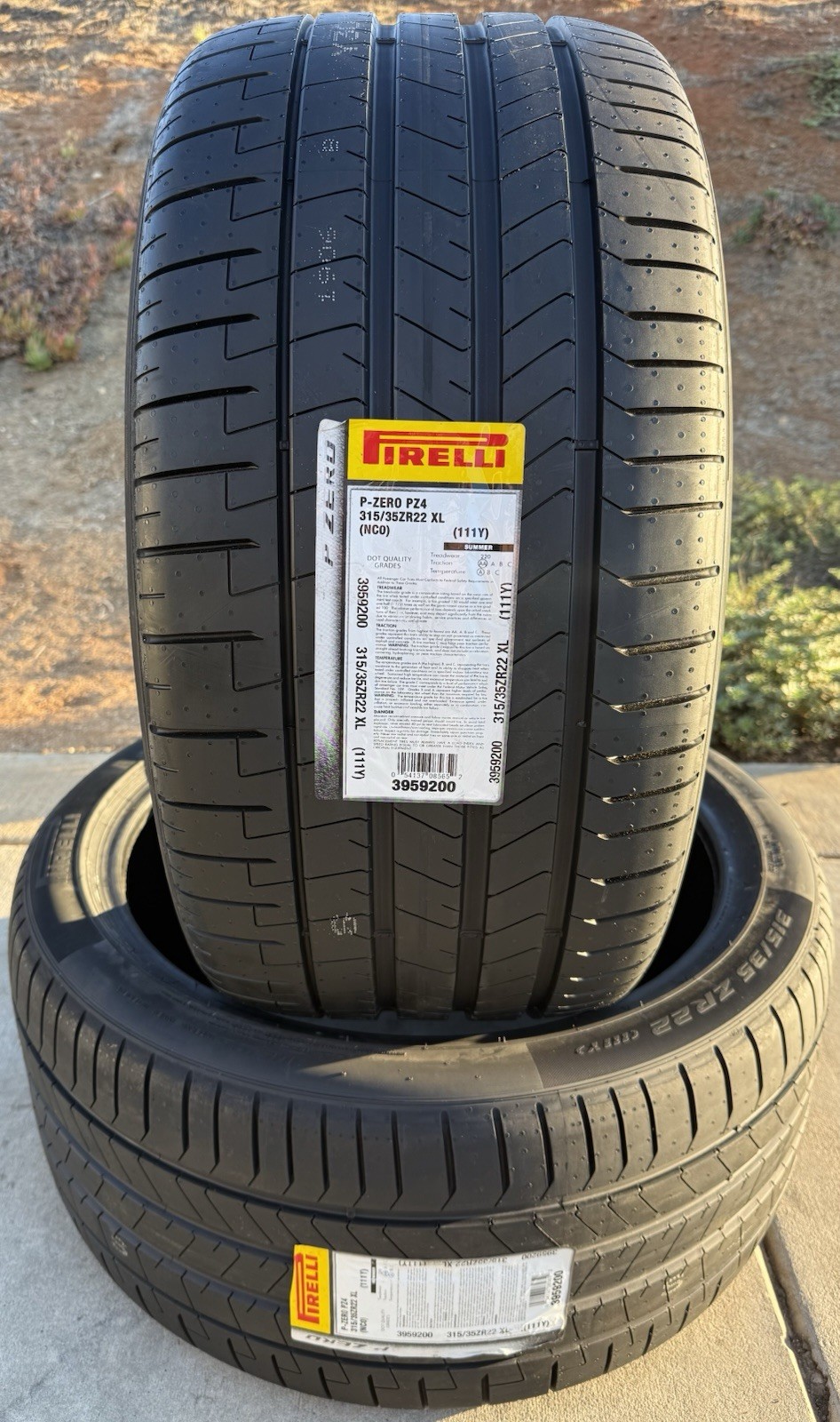 TWO BRAND NEW 315/35ZR22 111Y Pirelli P Zero PZ4 Sport NC0 Porsche Cayenne Tires