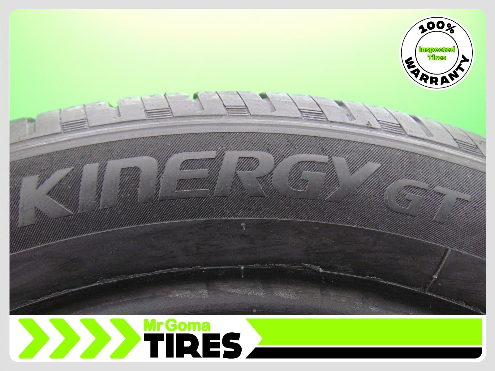 2 USED TREAD 235/50R19 HANKOOK KINERGY GT Control Technology Tires 8.5/32 Avg.