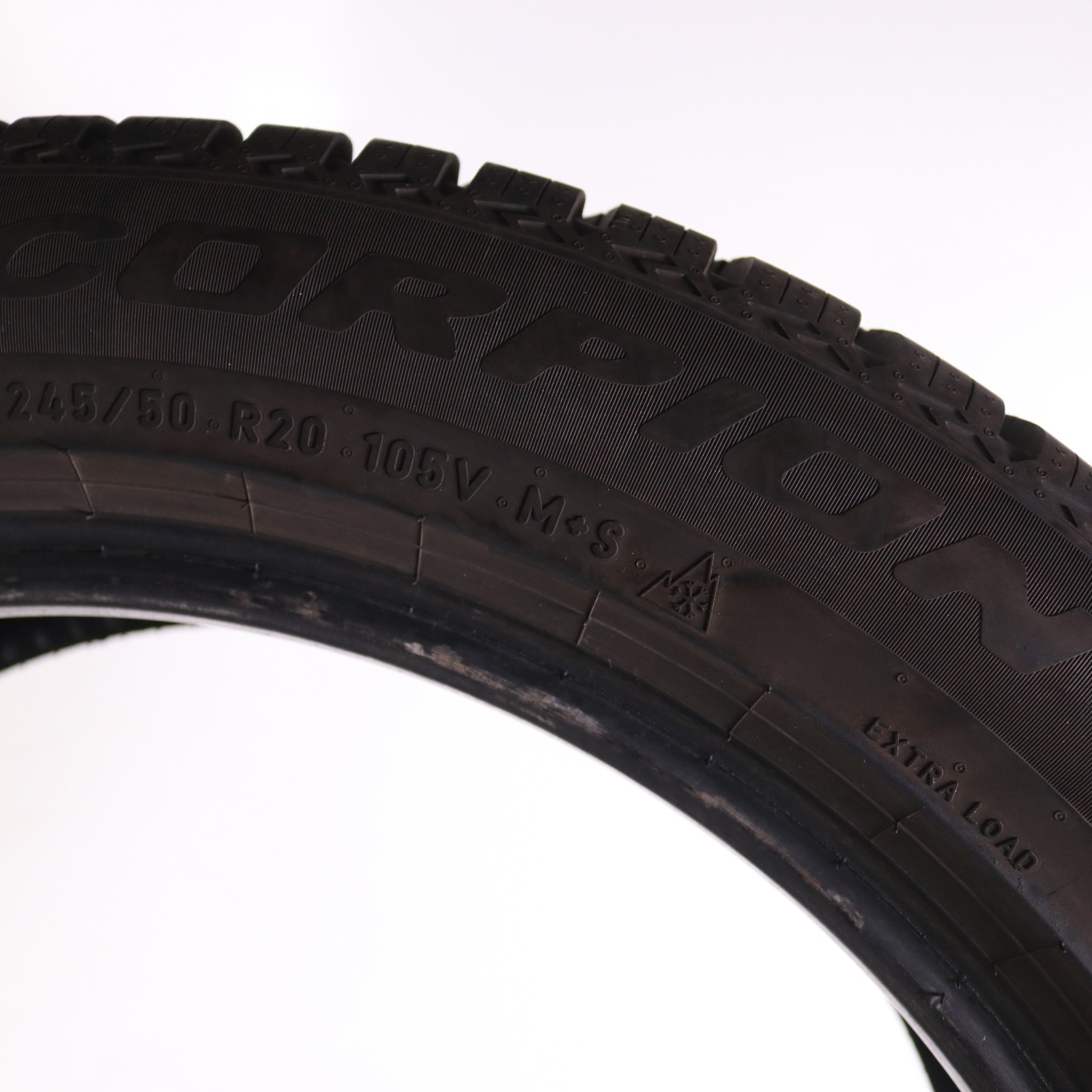 Set of 2 Used 245/50R20 Pirelli Scorpion WeatherActive – 105V – 9.5-10.5/32