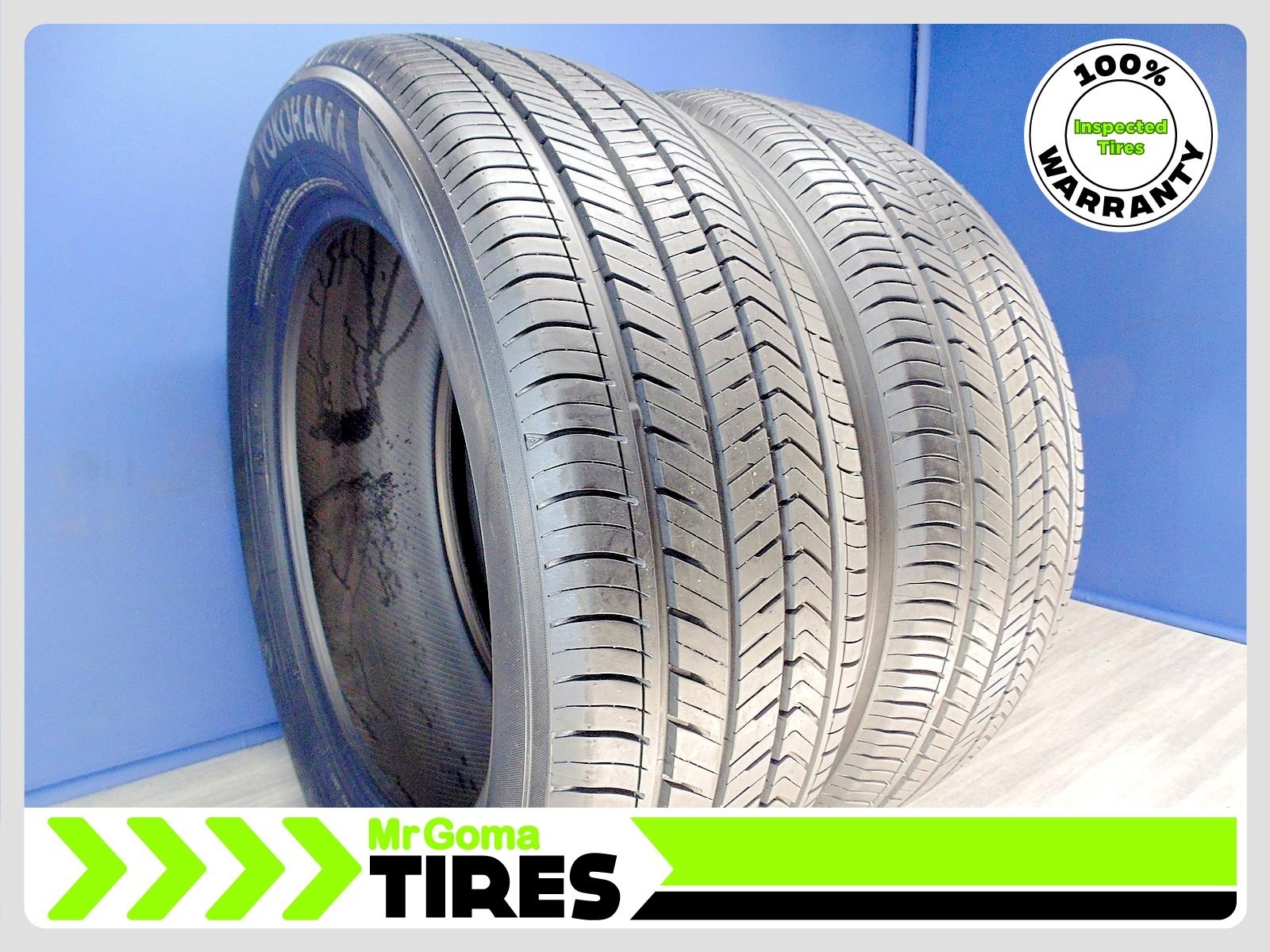 2 YOKOHAMA GEOLANDAR X-CV G057 255/55R20 USED TIRES 9.1/32 TREAD 107V 2555520