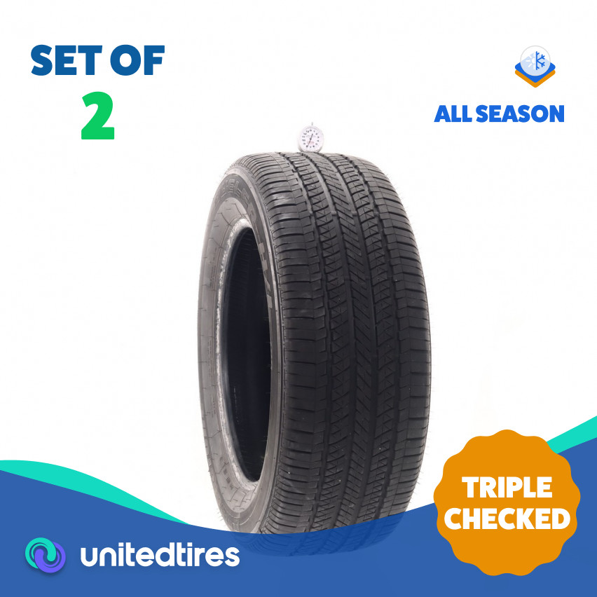 Set of (2) Used 255/55R18 Bridgestone Dueler H/L 400 105H – 7.5/32