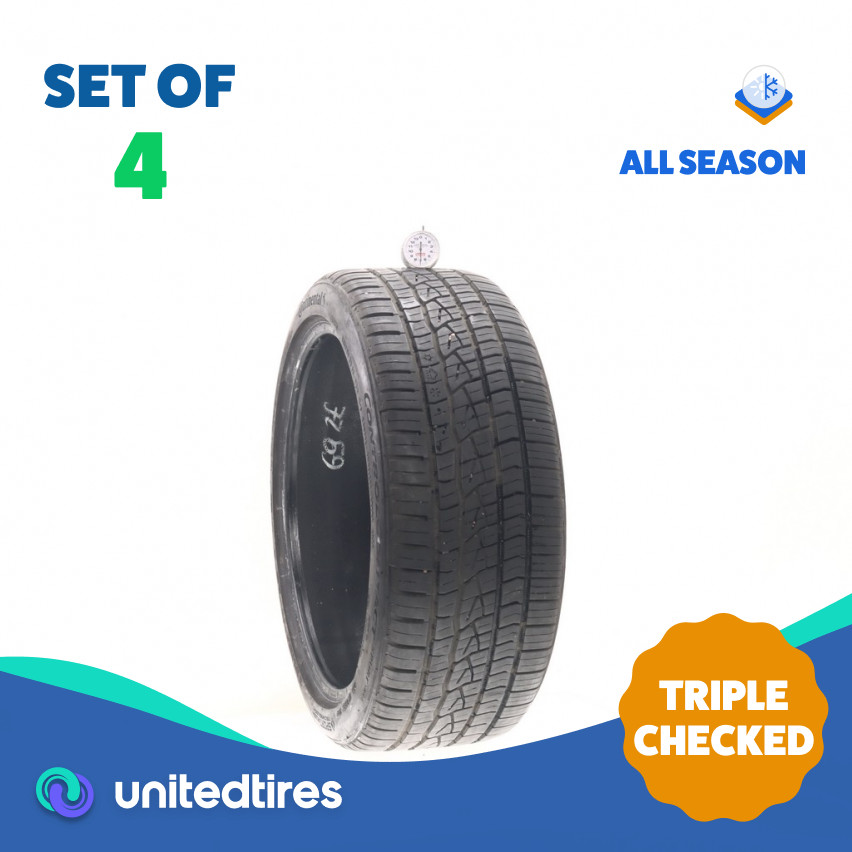 Set of (4) Used 225/40ZR18 Continental ControlContact Sport SRS Plus – 7-8/32