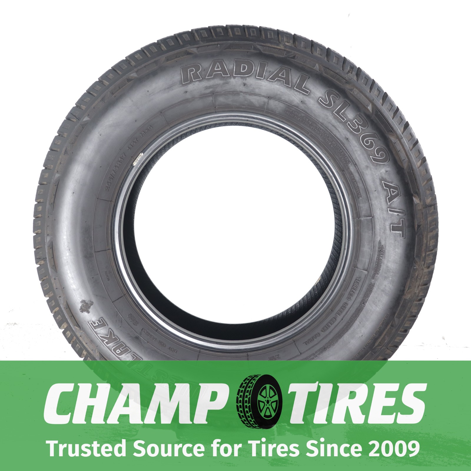 P255/75R17 Westlake Radial SL369 A/T 115 T Used 10/32nds