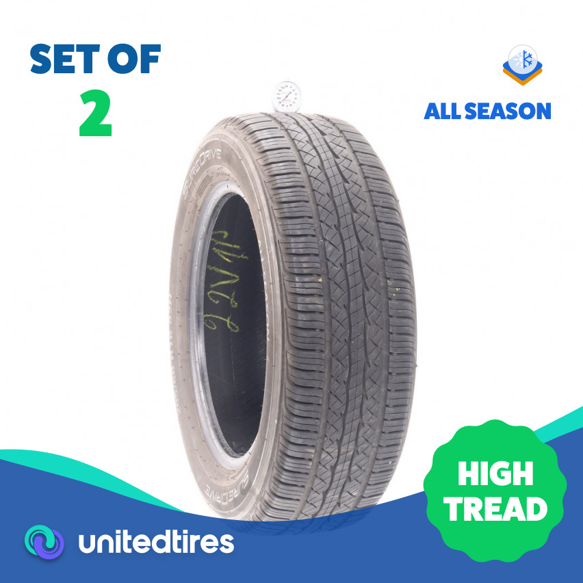 Set of (2) Used 205/60R16 SureDrive All-season 92H – 8.5/32