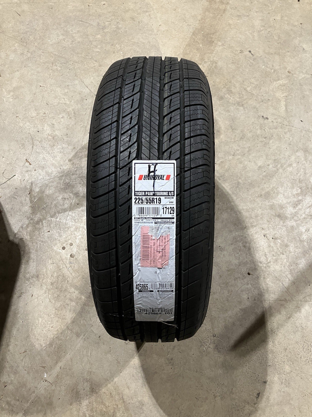 Tiger Paw Touring A/S 225/55R19 Tire