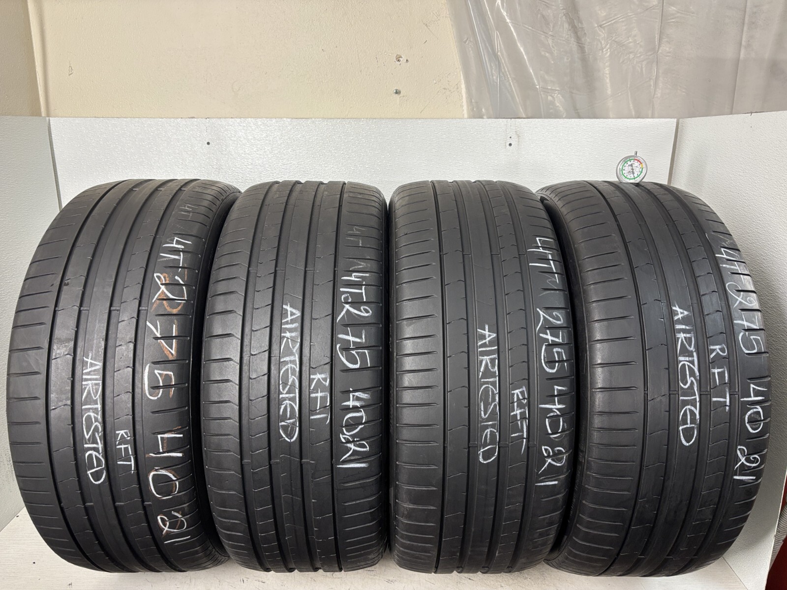 NO SHIPPING ONLY LOCAL PICK UP Set 4 Tires 275 40 21 Pirelli P Zero PZ4 Run Flat