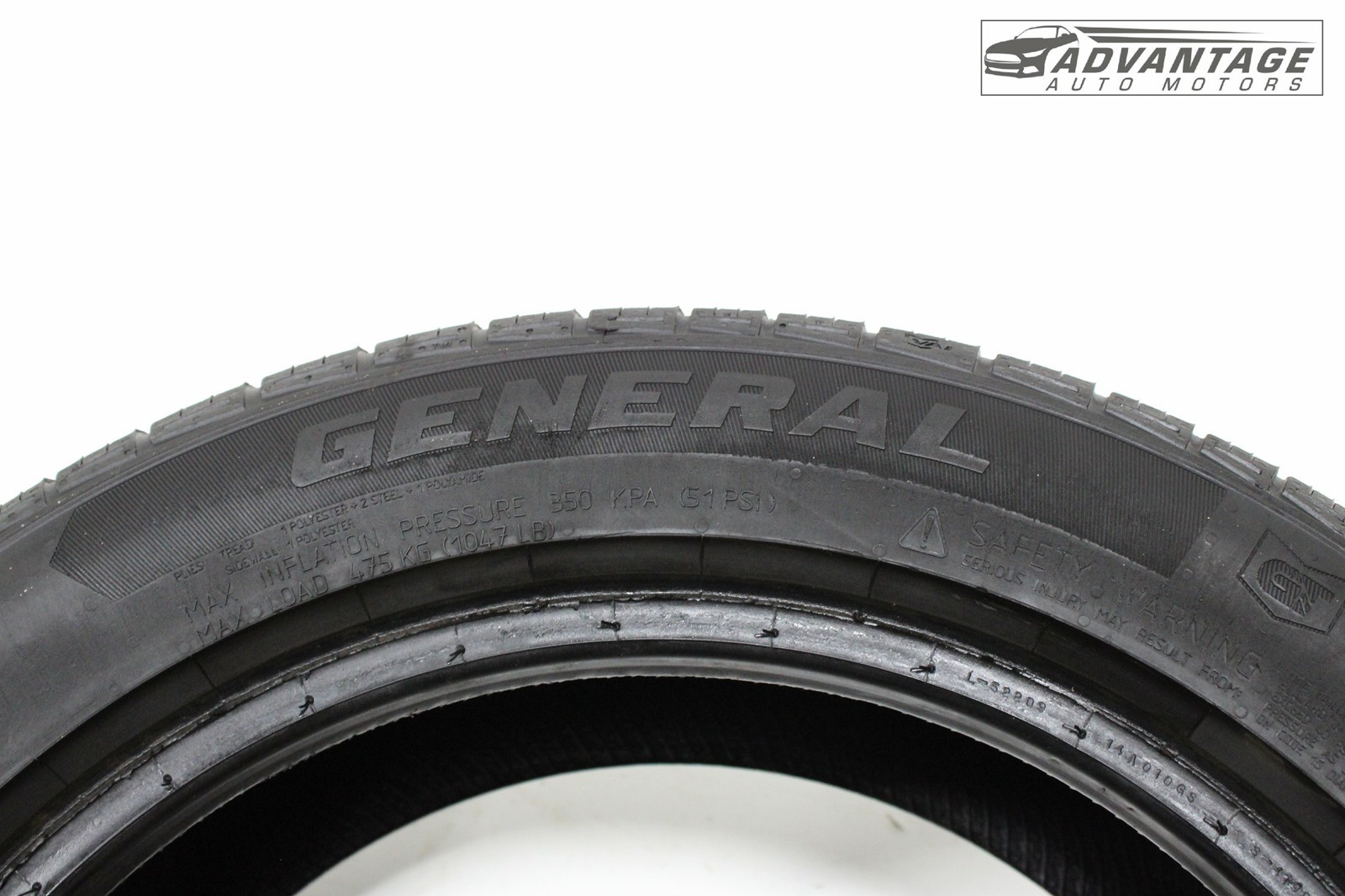 2016-2022 CHEVROLET SPARK WHEEL TIRE 185/55 R15 GENERAL ALTIMAX 6/32NDS OEM