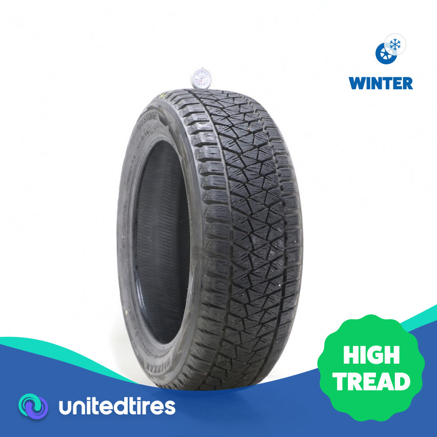 Used 235/55R19 Bridgestone Blizzak DM-V2 105T – 9.5/32 – Tire