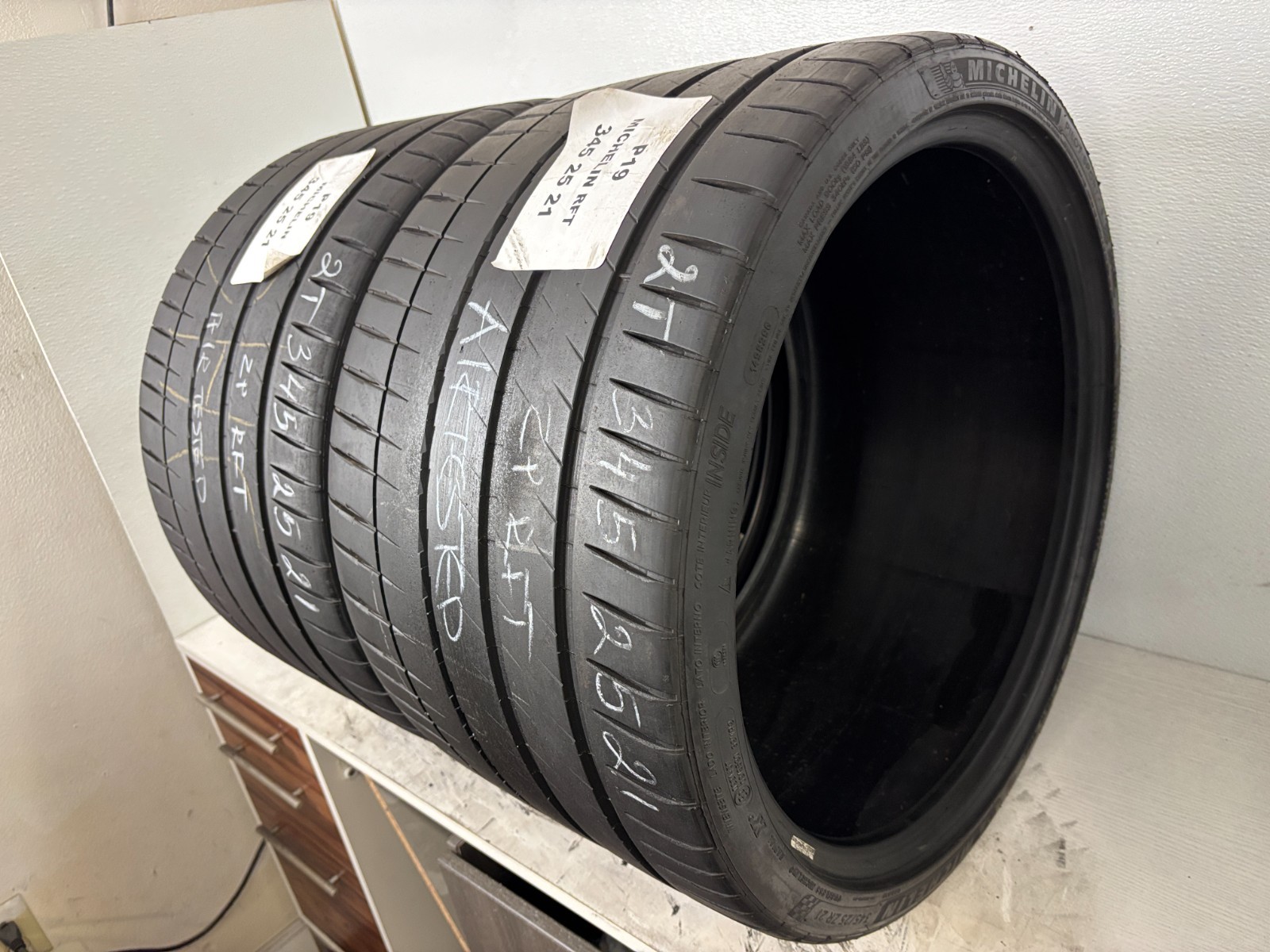 NO SHIPPING ONLY LOCAL PICK UP 2 Tires 345 25 21 Michelin Pilot Sport 4 S ZP