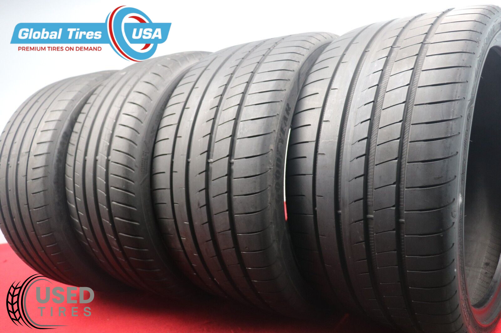4 Used GoodYear Eagle F1 Asymmetric 3 NFO 305/30ZR21 104Y & 265/35ZR21 101Y
