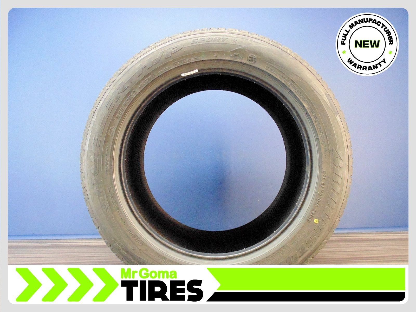 1 NEW 255/50R19 BRIDGESTONE DUELER H/P SPORT RFT XL NEW TIRE Run Flat 2555019