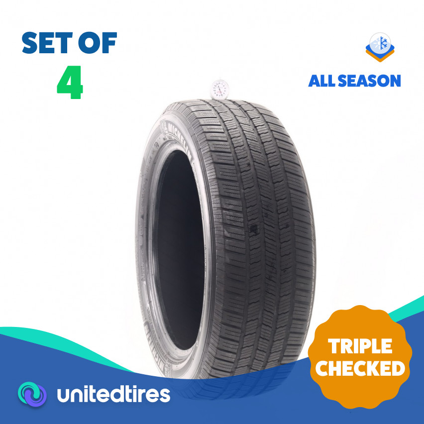 Set of (4) Used 235/55R19 Michelin Defender LTX M/S 105H – 6-7.5/32 (11FP6)