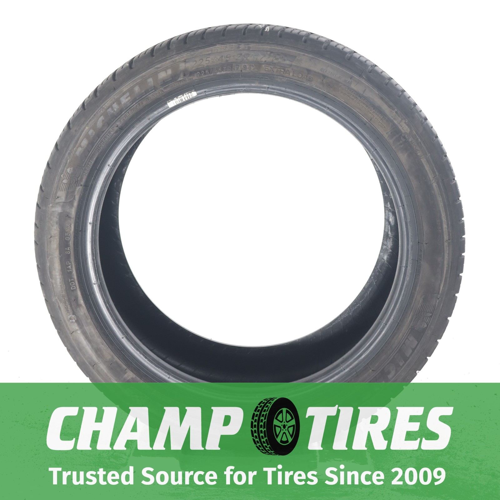 Set Of 2 P225/45R17 Michelin Pilot Sport A/S 4 94 Y Used 7/32nds