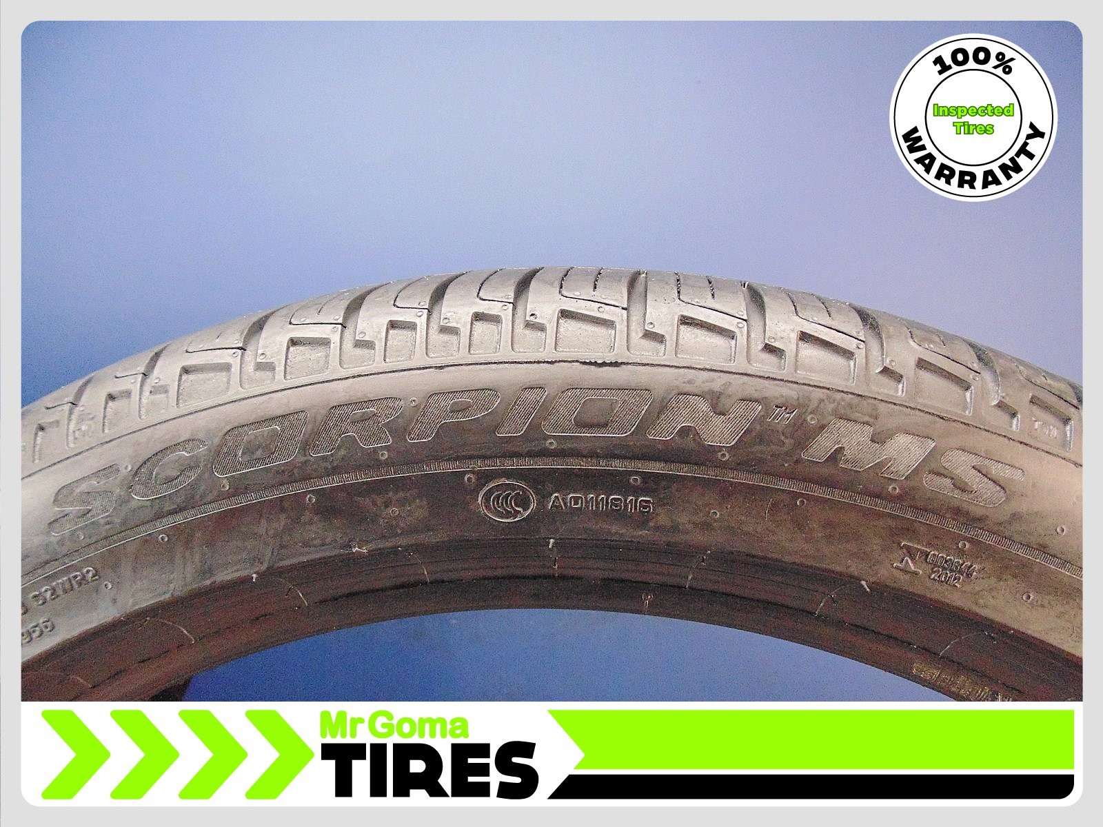4 PIRELLI SCORPION MS LR PNCS HL 285/40R23 USED TIRES 7.3/32 TREAD 115Y 2854023