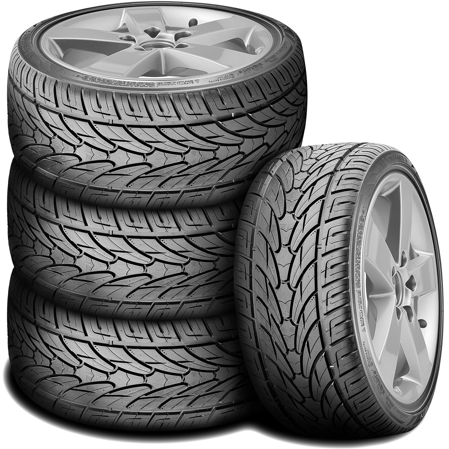 4 New Lionhart LH-TEN 2x 265/35R22 ZR 102W XL 2x 295/30R22 ZR 103W XL AS Tires