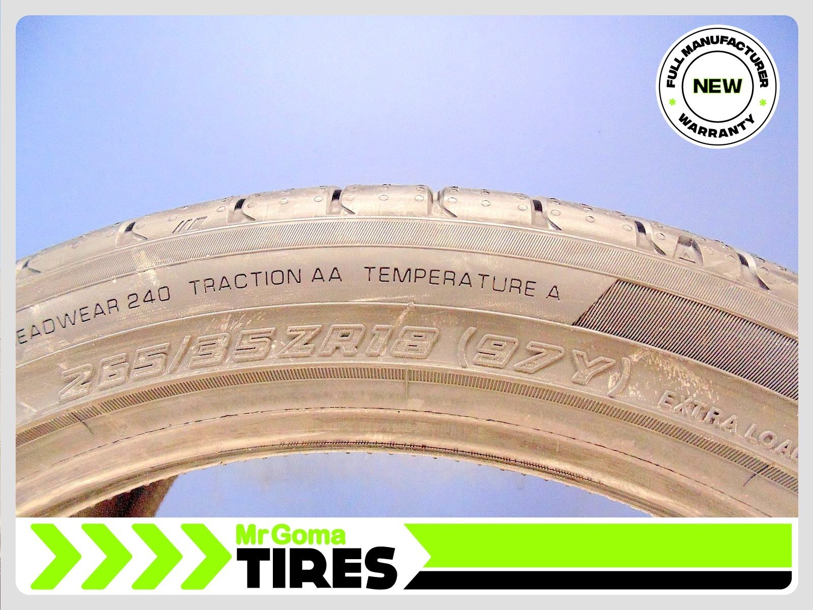 1 BRAND NEW YOKOHAMA ADVAN SPORT V107 XL 265/35ZR18 TIRES 97Y 2653518