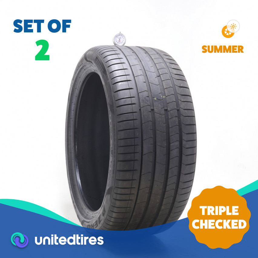 Set of (2) Used 315/35R21 Pirelli P Zero PZ4 Run Flat 111Y – 7.5/32
