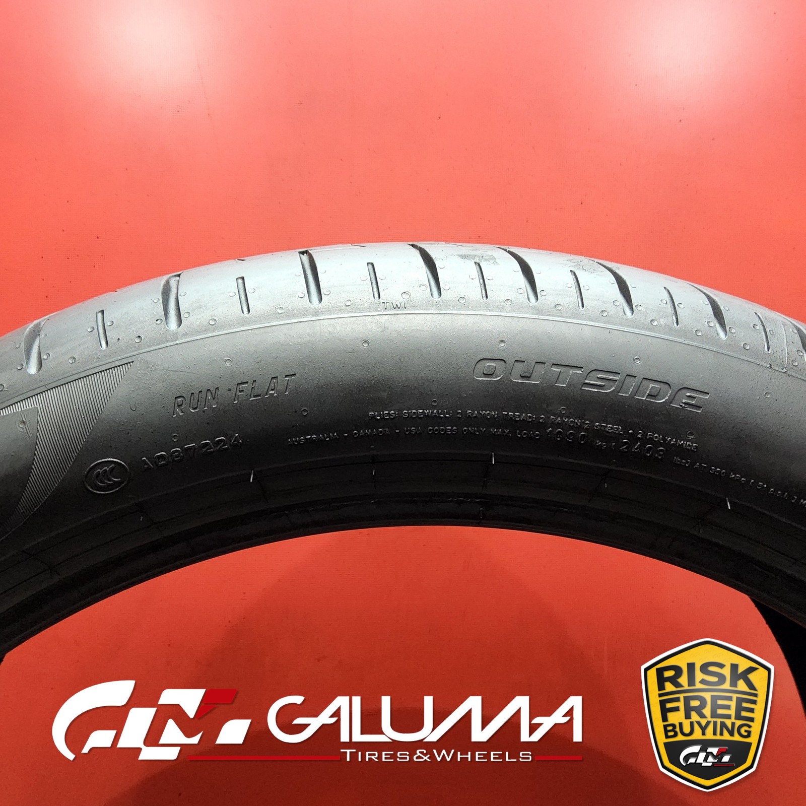Set of 2 Tires LikeNEW Pirelli P Zero PZ4 Run Flat 315/35R22 315/35/22 XL #87856