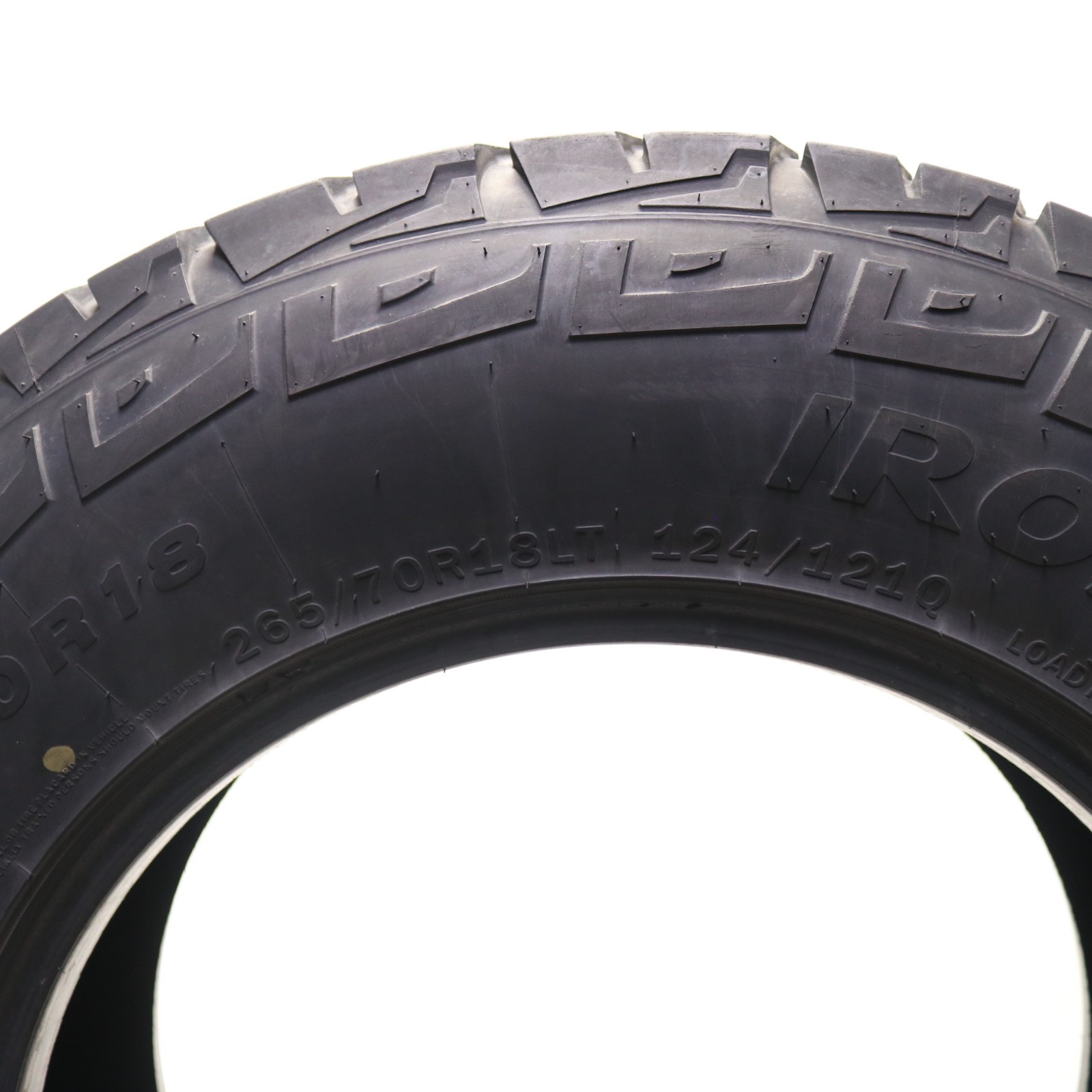 Set of 2 Used LT 265/70R18 IronMan All Country A/T – 124/121Q – 6.5-7/32