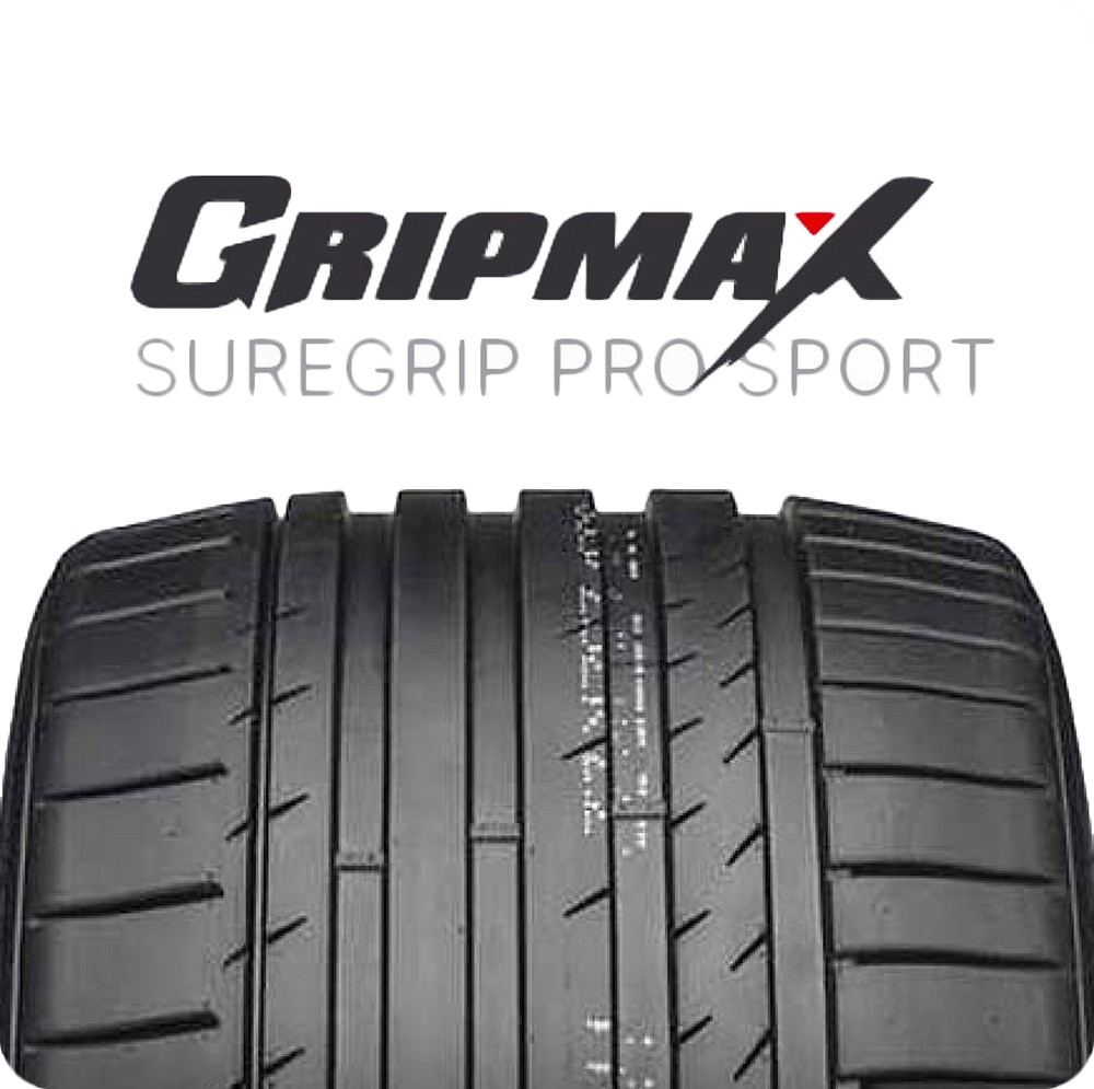 (QTY 4) 265/30ZR21 GripMax SureGrip Pro Sport 96Y XL Black Wall Tires