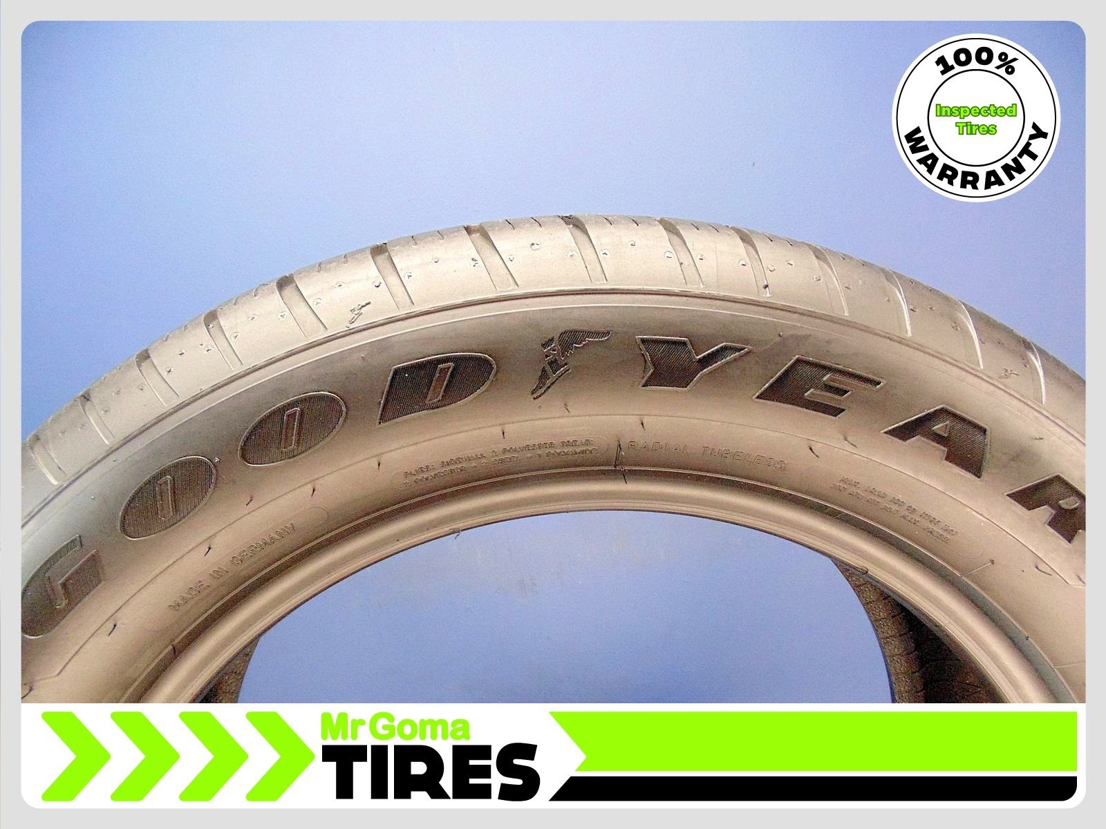 2 GOODYEAR EAGLE SPORT A/S AO AUDI 235/55R18 USED TIRE 8.7/32 TREAD 100H 2355518