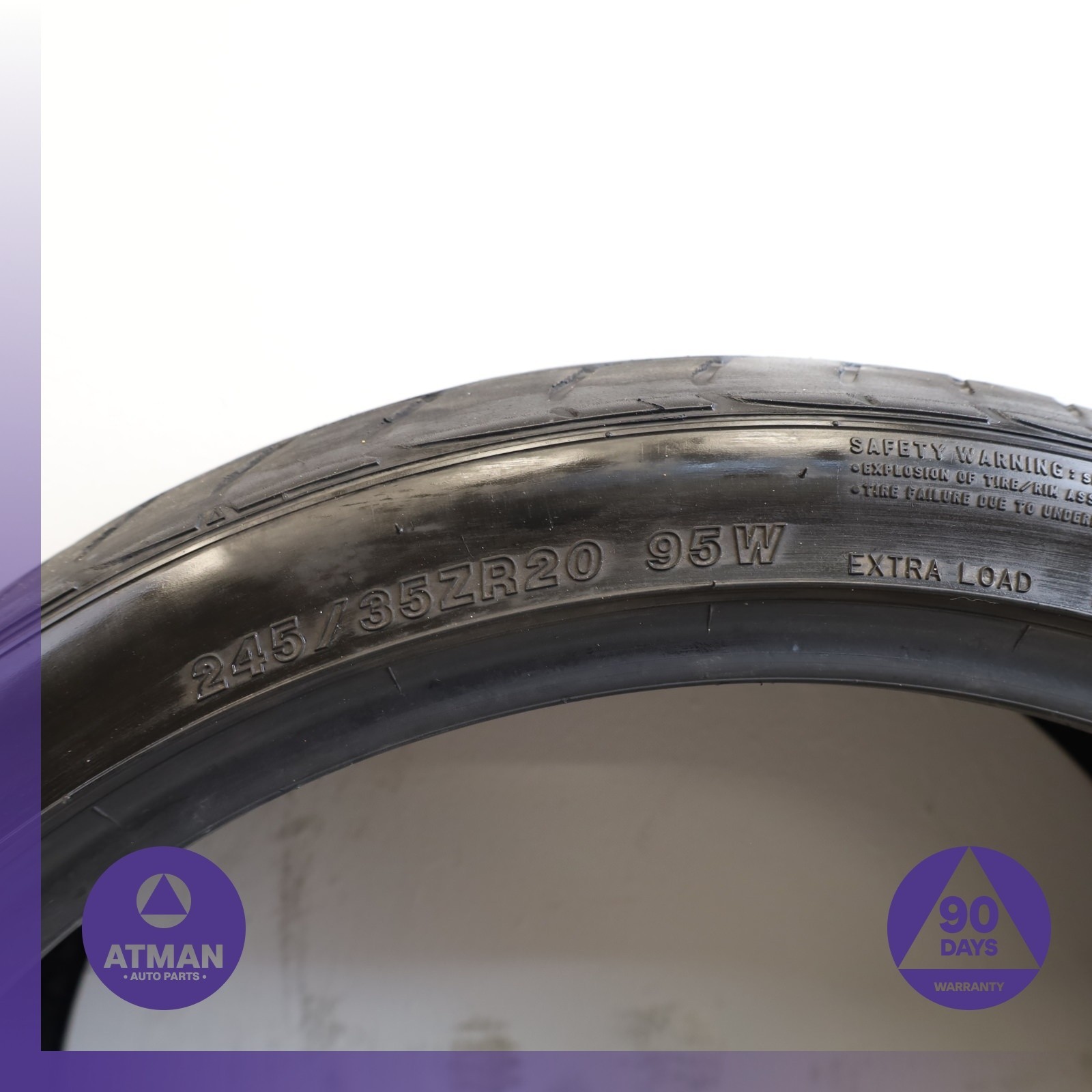 245/35ZR20 Ohtsu FP8000 245 35 20′ 95W DOT 0722 Tire