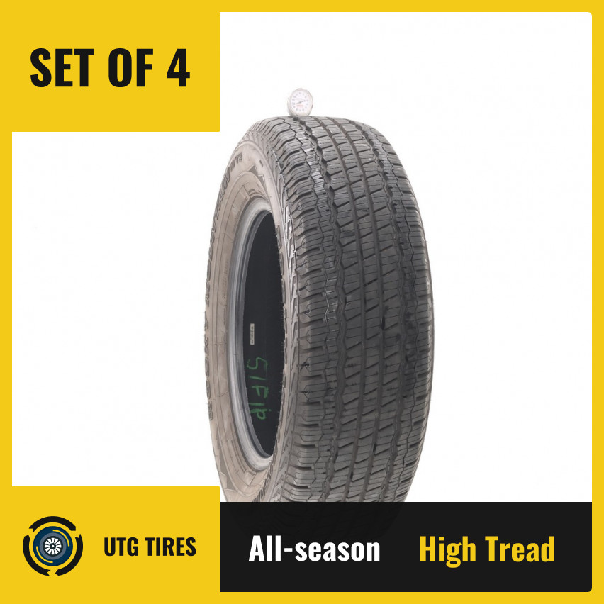 Set of (4) Used 245/70R17 Rocky Mountain H/T2 110T – 9.5-11/32