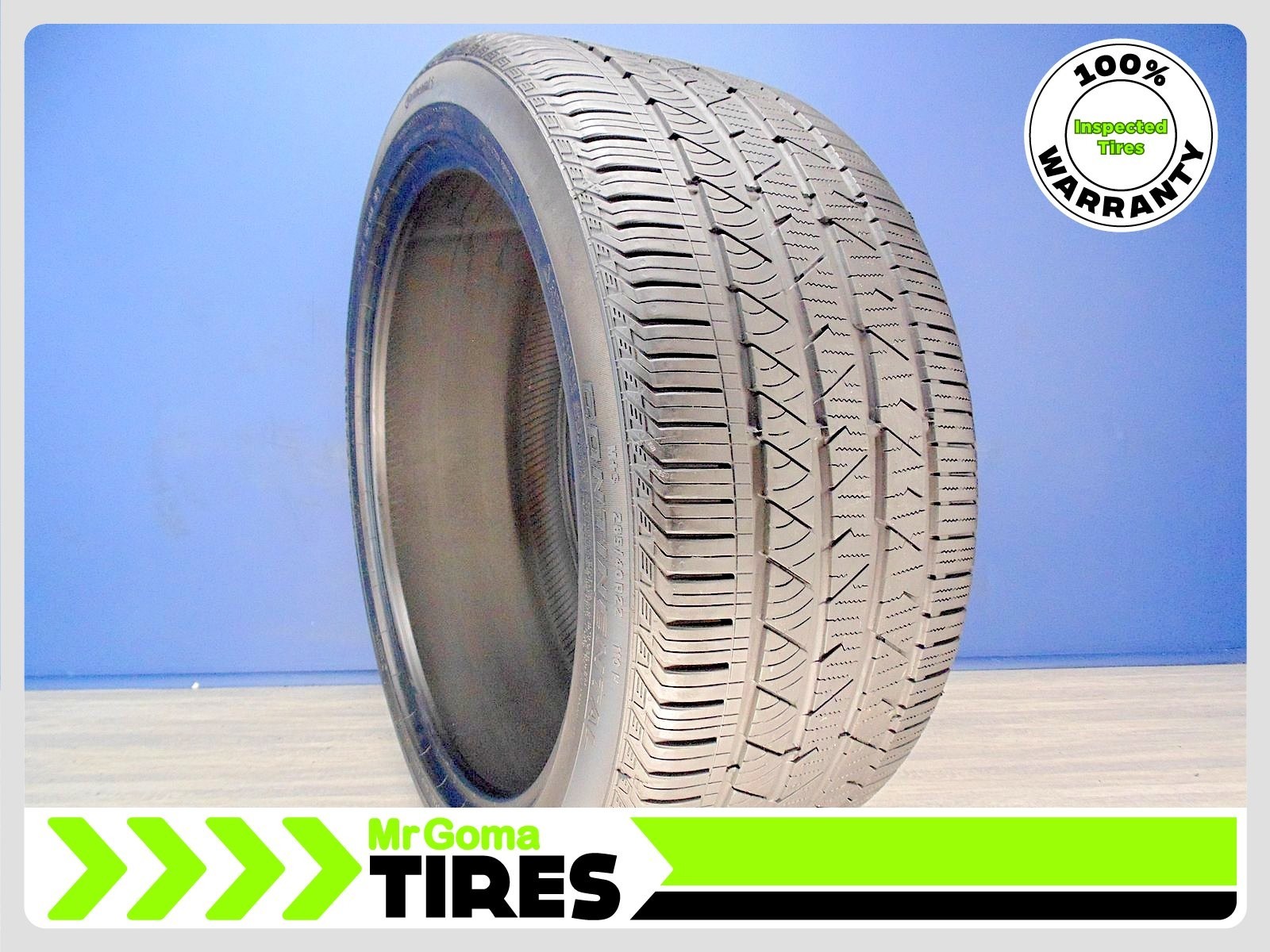 1 CONTINENTAL CROSSCONTACT LX SPORT AO 285/40R22 USED TIRE 7.0/32 TREAD 2854022
