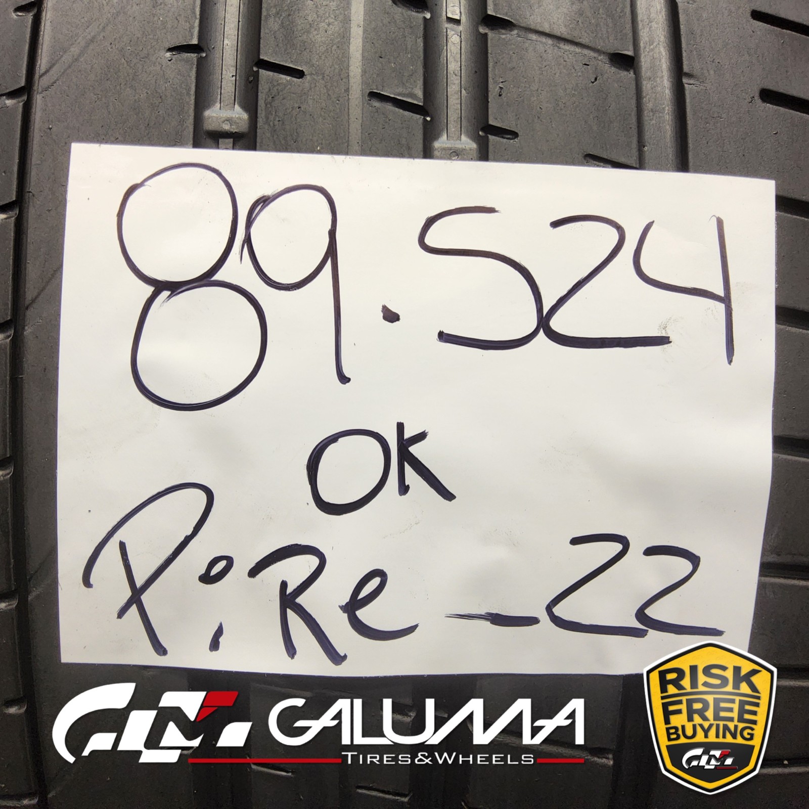 Set of 2 Tires Pirelli P Zero XL 315/30ZR22 315/30/22 3153022 No Repairs #89524