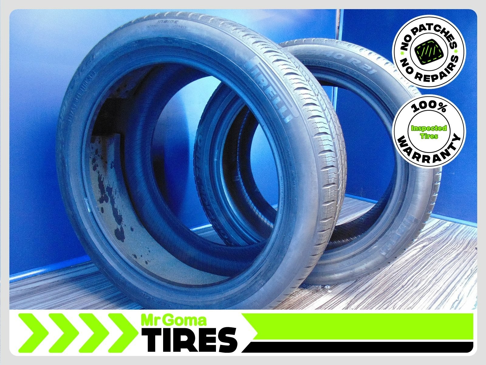 2 PIRELLI SCORPION TM ZERO ALL SEASON MO-S PNCS 315/40R21 USED TIRES 7/32 AVG