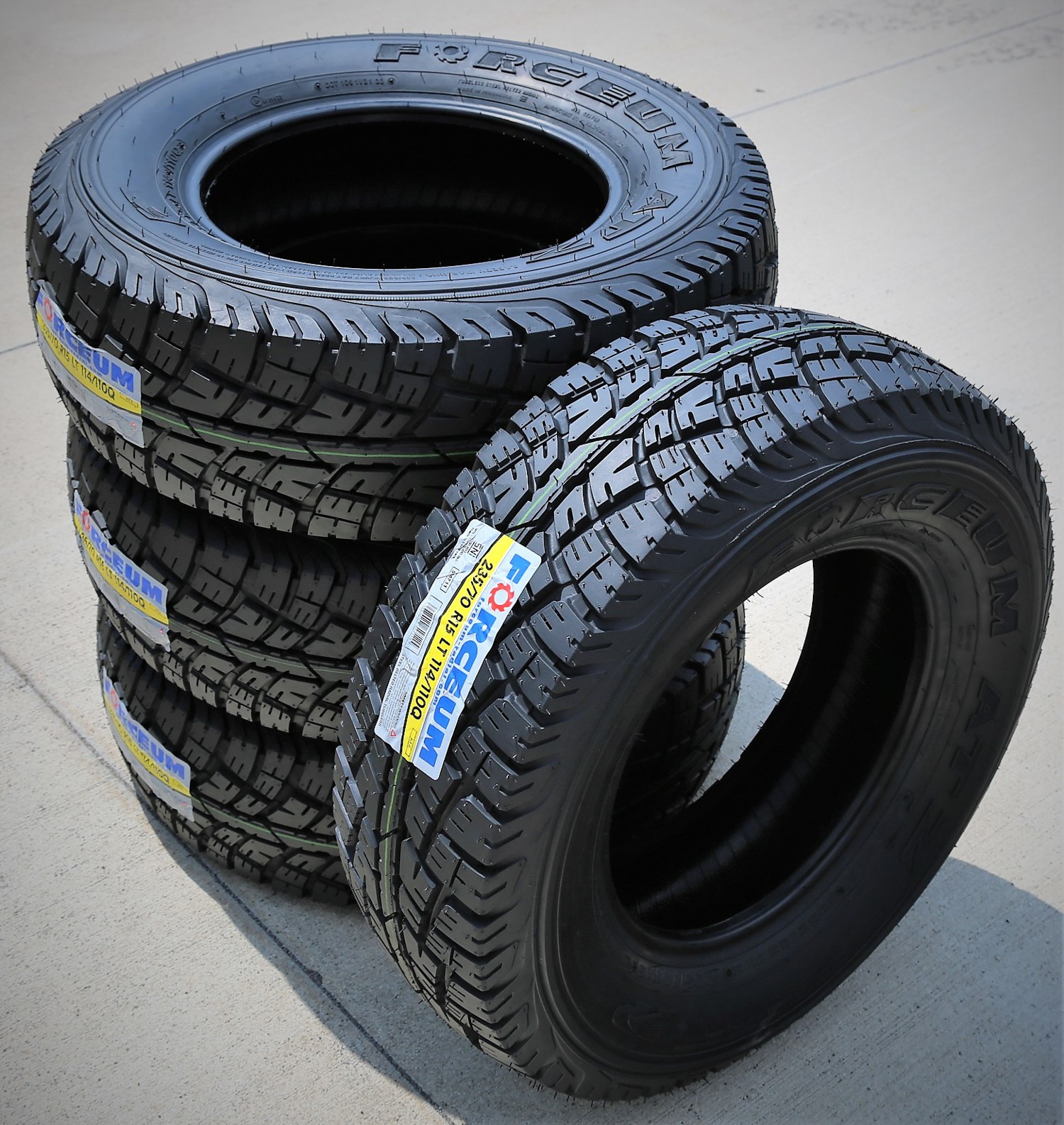 4 New Forceum ATZ LT 235/70R15 Load E 10 Ply AT A/T All Terrain Tires