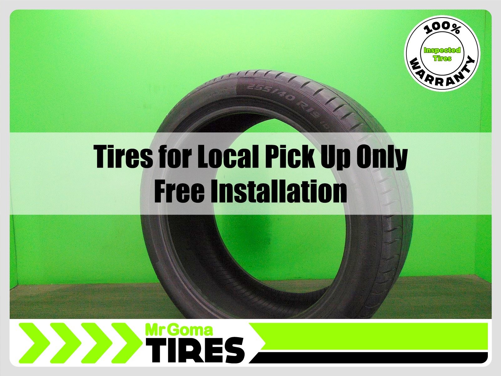 1 255/40R19 USED TIRE PIRELLI P ZERO TM RSC RFT XL 5.3/32 TREAD 2554019 100Y